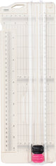 Vaessen creative papiersnijder met rilfunctie - 7,6 x 31 cm - wit
