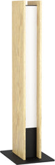 Eglo connect.z anchorena-z smart tafellamp - led - 46,5 cm - bruin zwart wit - instelbaar rgb wit licht - dimbaar - zigbee
