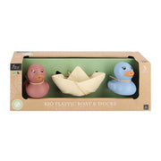 Set bioplastico jipy 2 anatre di piano e 1 bootje - afbeelding 1