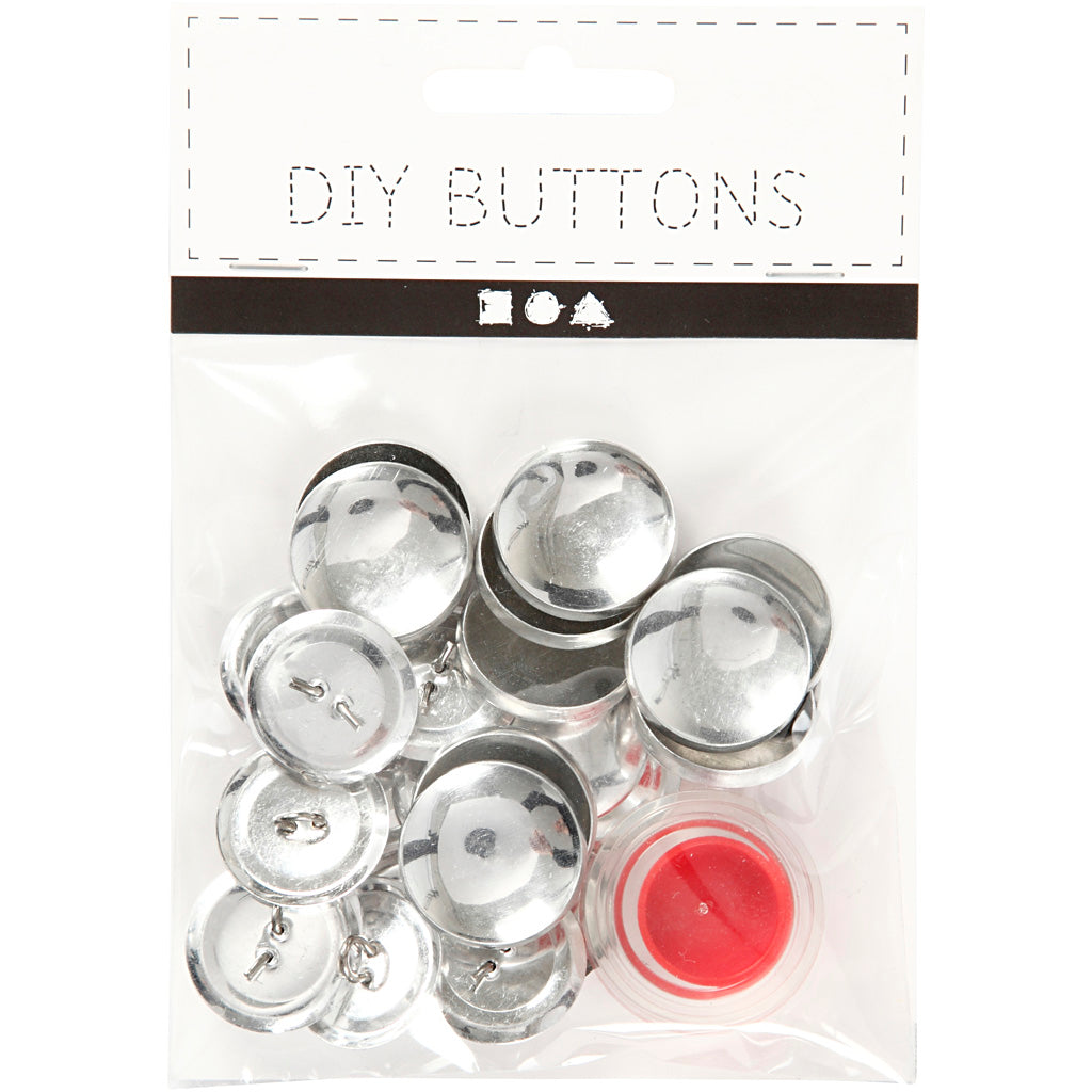 Bottoni fai da te Creative Company, d 22 mm, 12 pezzi 1 scatola