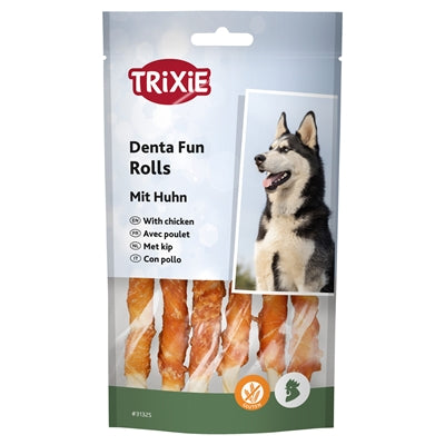 Trixie denta divertente pollo involtini da masticare