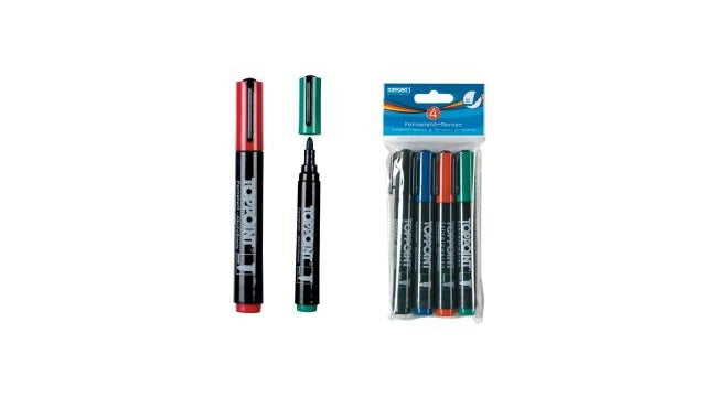 Marcadores permanentes de Toppoint Toppoint 4 piezas