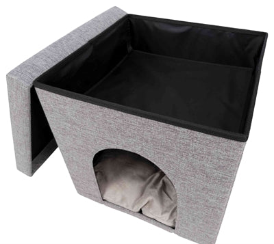 Trixie pouf cat basket relax-iglo alois gray