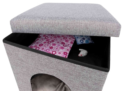 Trixie pouf cat basket relax-iglo alois gray
