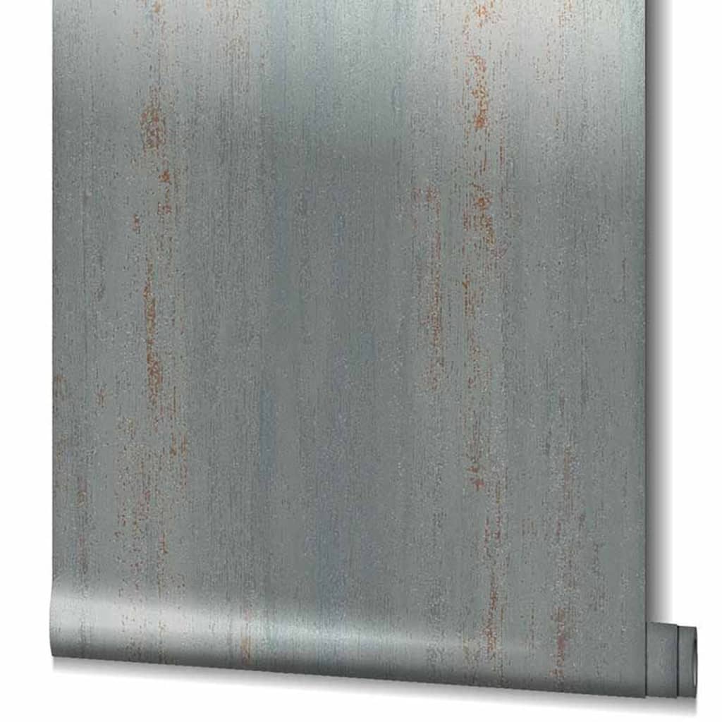 Wall North Wall North Wallpaper Topchic Stripes Effect Grigio metallico