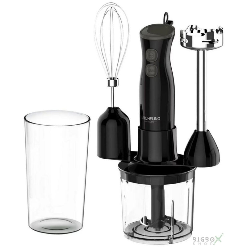 Michelino Michelino Hand Blender Set a 6 pezzi nero