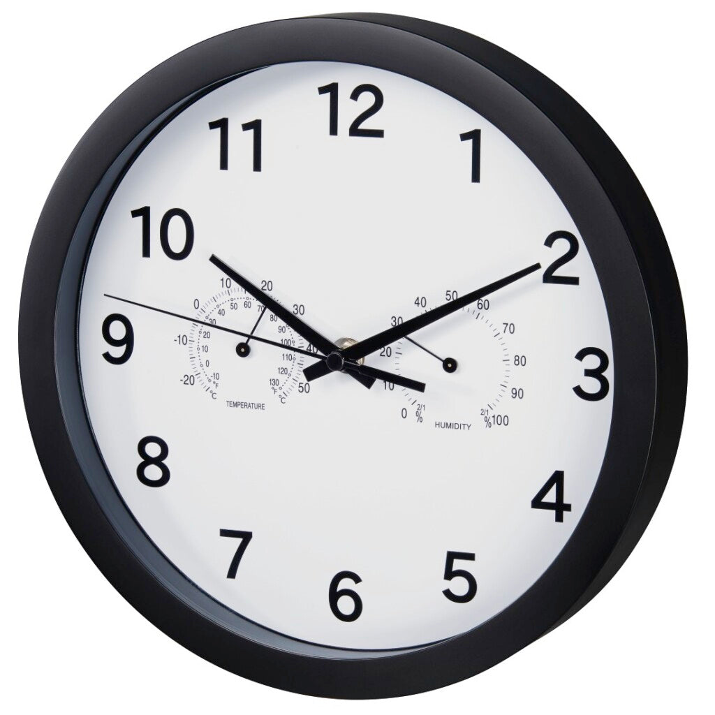 Hama Wall Clock Pure Plus Ø 25 cm con brazo de salvia termohrómetro