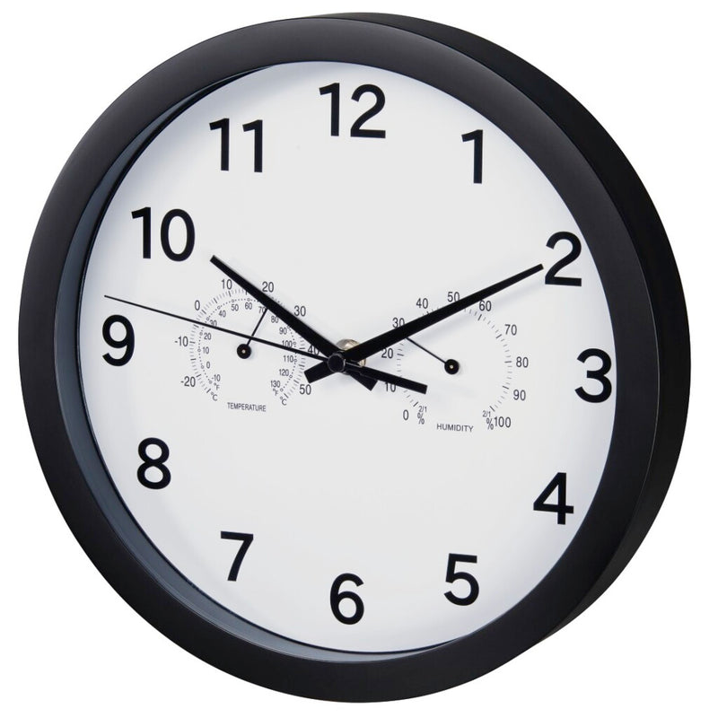 Hama Wall Clock Pure Plus Ø 25 cm con brazo de salvia termohrómetro