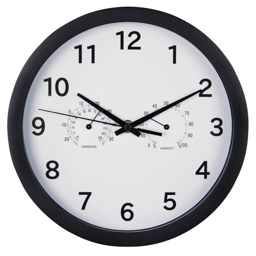 Hama Wall Clock Pure Plus Ø 25 cm con brazo de salvia termohrómetro