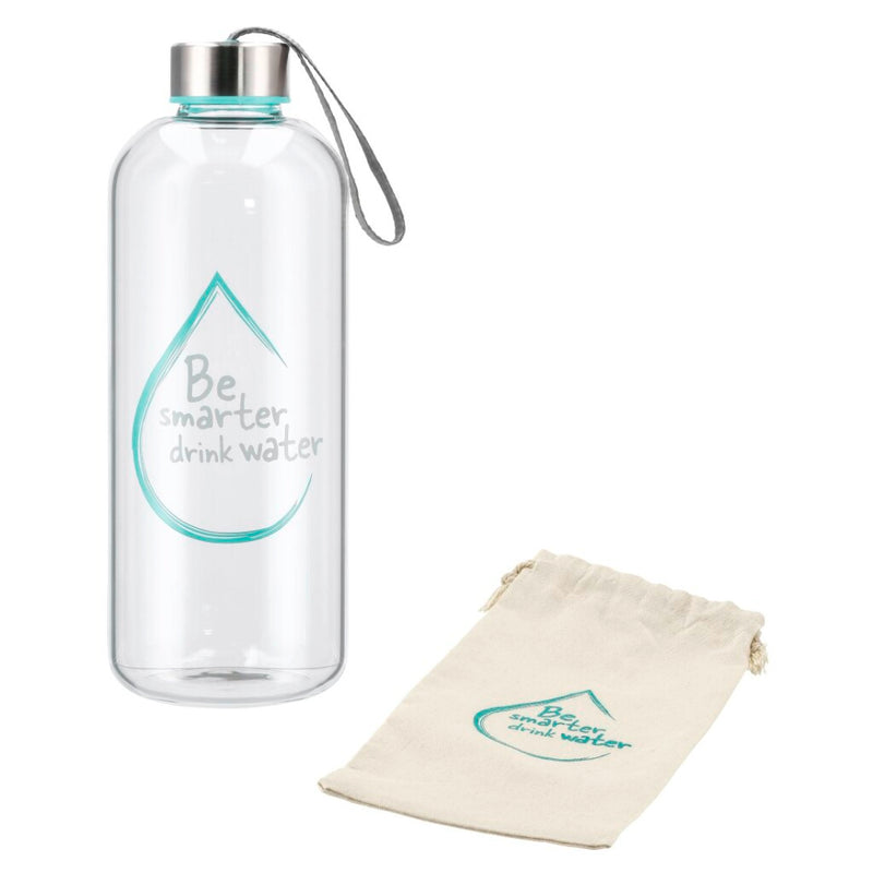 Xavax glazen drinkfles water power 1 l turquoise