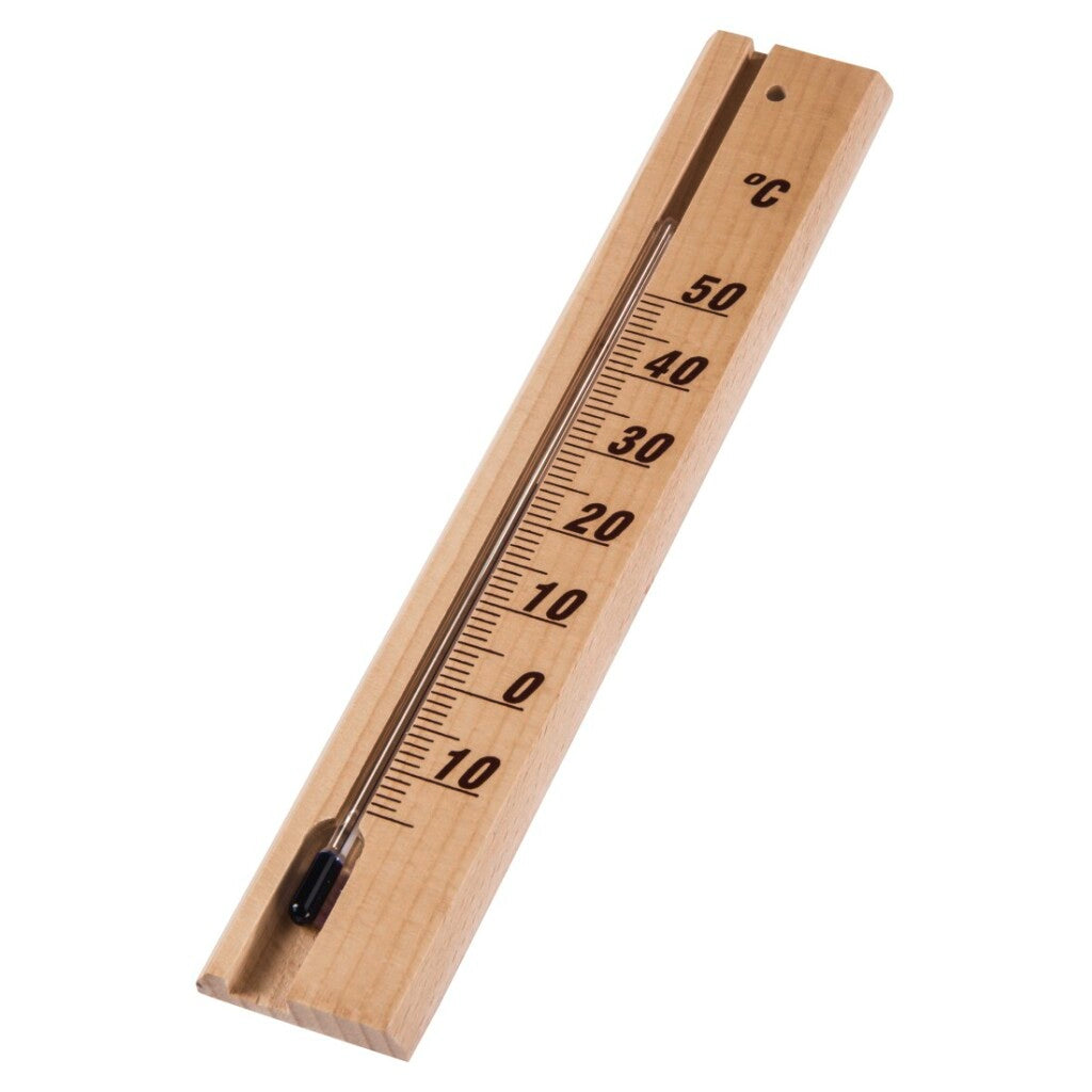 Termómetro Hama para interior de madera analógico de 20 cm.