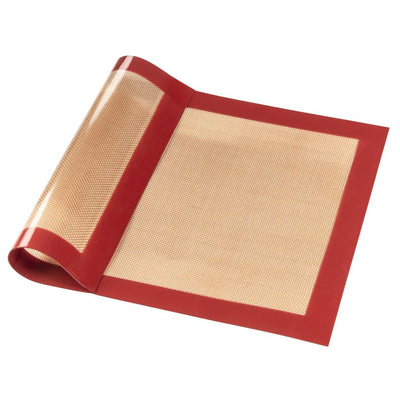 Mat de horno de silicona xavax xavax angular 40 x 30 cm-marrón rojo