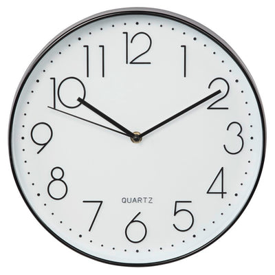 Hama Wall Clock Elegance Ø 30 cm braccio audio nero