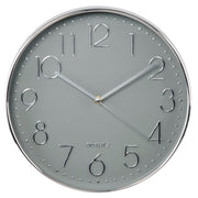 Hama Wall Clock Elegance Ø 30 cm braccio audio argento grigio - afbeelding 2