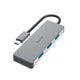 Hama USB-C hub 4 puertos USB 3.2 gen2 10 Gbit S aluminio