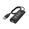 Hub USB Hama a 4 porte USB 2.0 480 Mbit con interruttore on/off