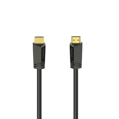 Hama high speed hdmi kabel verguld 4k met ethernet 7.5 m zwart