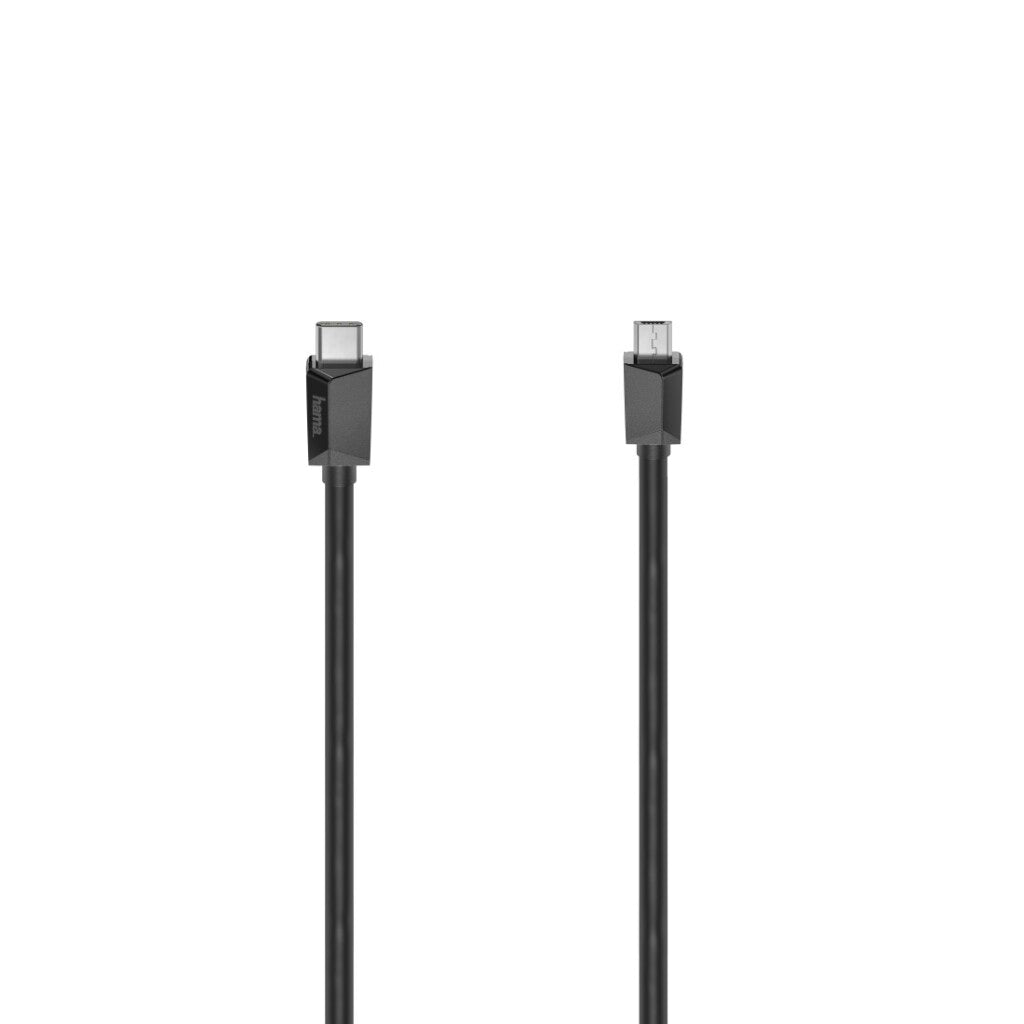 Hama USB-C cable USB-C plug Micro-USB plug USB 2.0 480 Mbit S 0.75 m