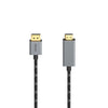 Hama Video Cable DisplayPort-St. Commercio HDMI; Ultra-HD 4K@60Hz ALU 1,50 m