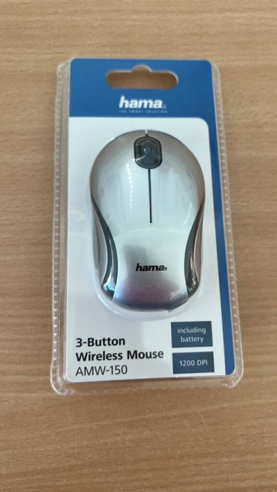 Hama Optical Minimis 3 botones El mouse inalámbrico AMW-150 Silver