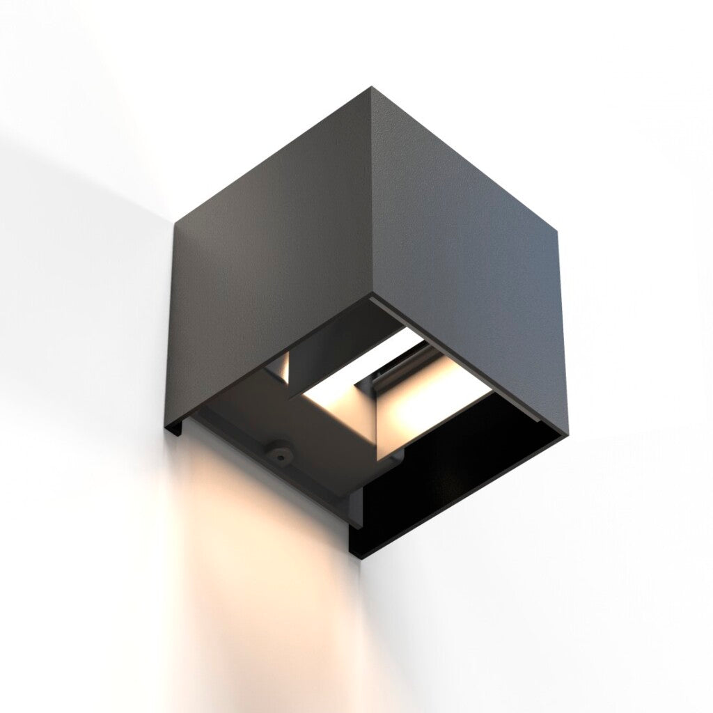 Hama LED wall lamp for inside and outside WiFi Appen Speech controls Black