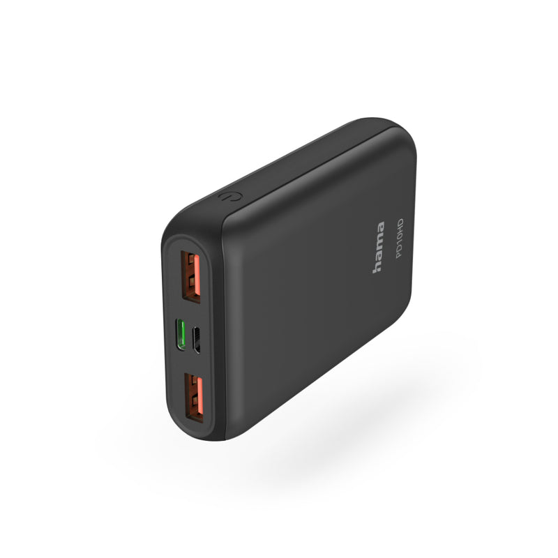 Hama Power Pack PD10-HD 10000MAH 2X USB-A 1x USB-C per caricamento rapido Ans.