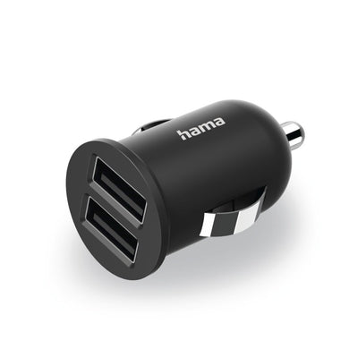 Sigarette di caricabatterie USB a 2 volte Hama. Adattatore di ricarica per l'auto da 2.4 a 12 W.