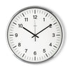 Hama radiogestuurde wandklok shiny ø 35cm aluminium