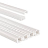 Canalina portacavi Hama autoadesiva semitonda 100x1,1x1 cm 4 pezzi PVC bianco