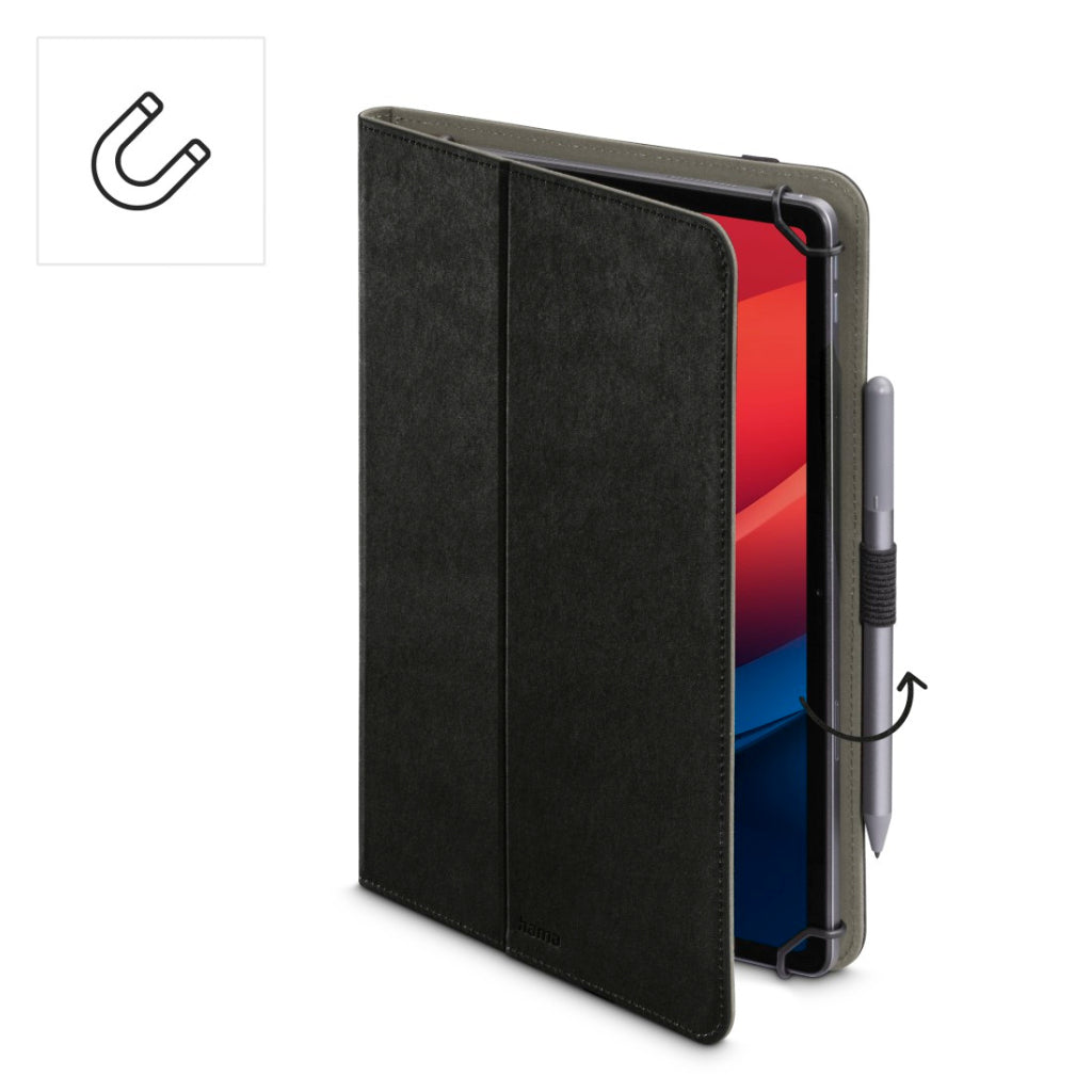 Funda Hama para tablet de terciopelo para tablets de 24 - 28 cm (9,5 - 11) negra
