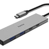 Hama usb-c-hub 4 ports 2x usb-a 2x usb-c usb 3.2 gen2 10 gbit s pd alu