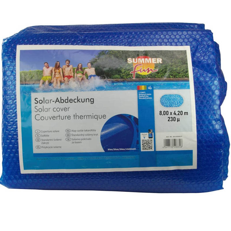 Summer Fun Fun Summer Fun Summer Natmimming Pool Cover Solar Oval 800x420 CM PE Azul