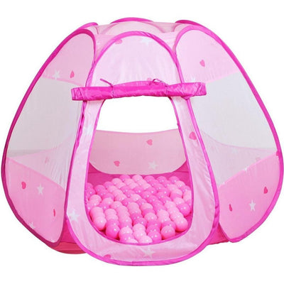Tenda da gioco con 100 palline rosa