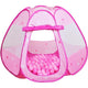 Tenda da gioco con 100 palline rosa