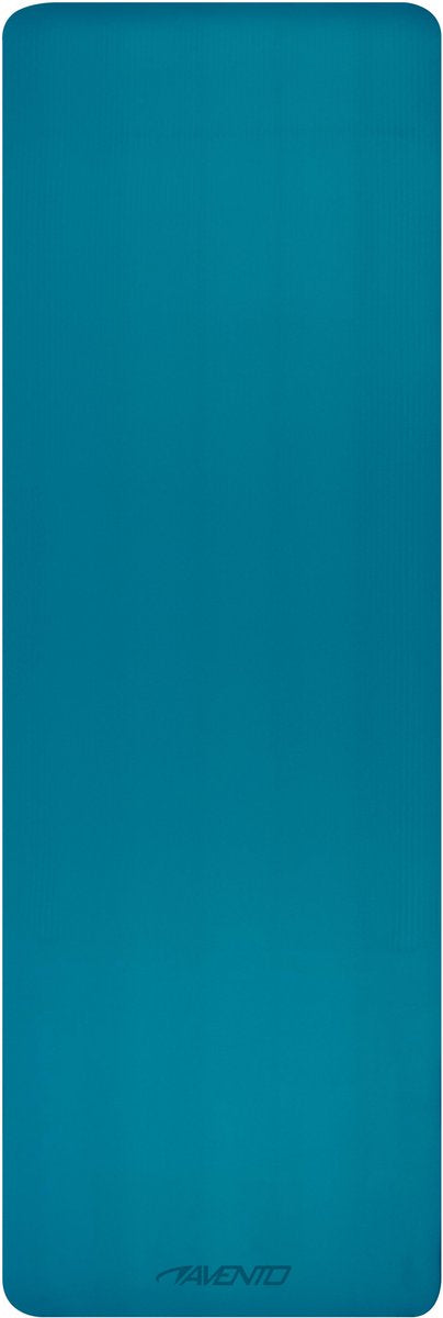 Avento fitnessmat yogamat - tpe - blauw zwart