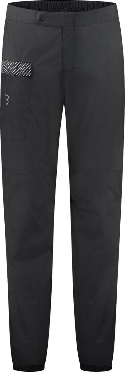 Bbb pantalones de lluvia impermeables para ciclismo para mujeres y hombres - pantalones de lluvia para bicicleta con cremallera - traje de lluvia 10000 mm impermeable y resistente al viento - negro - talla xl-xxl - bbw-449