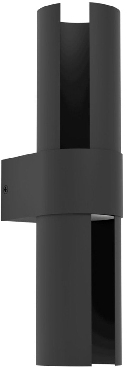 Lampada da parete per esterno Eglo montelauro - 32 cm - nero - luce bianca orientabile (calda, neutra e luce diurna)