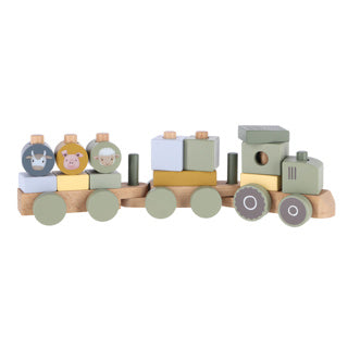 Tiamo Little Farm Block Train Tractor
