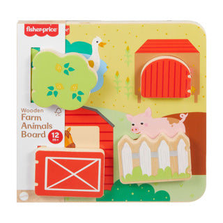 Animales de granja peek-a-boo de madera de Fisher-price | 2 piezas