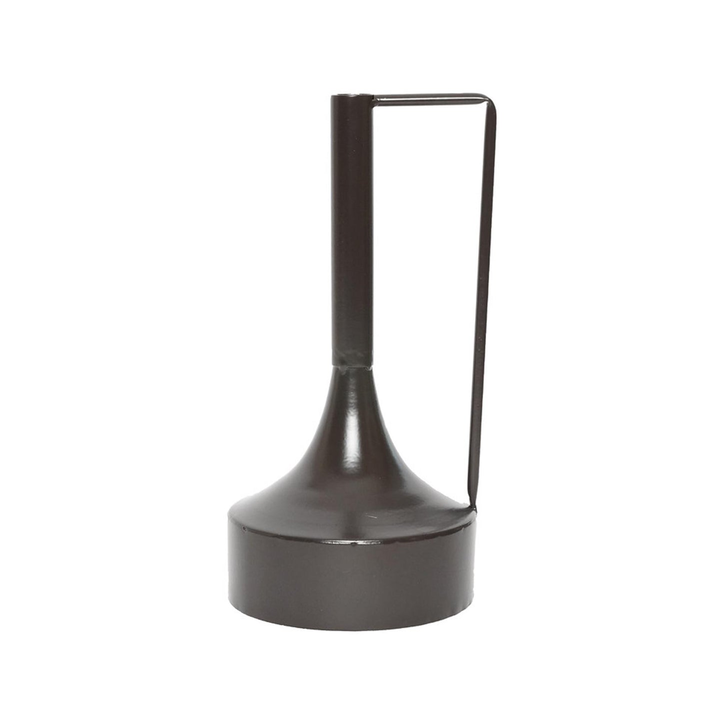 House of Nature jarrón tromso metal 30cm negro