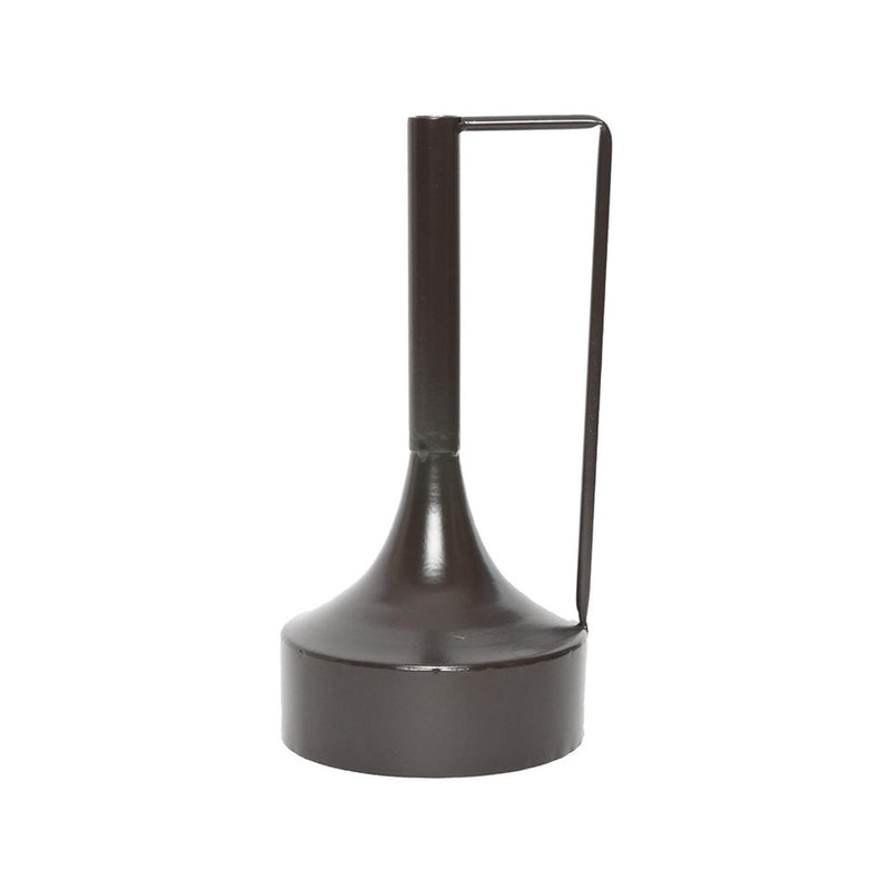Vaso House of Nature tromso in metallo 30 cm nero
