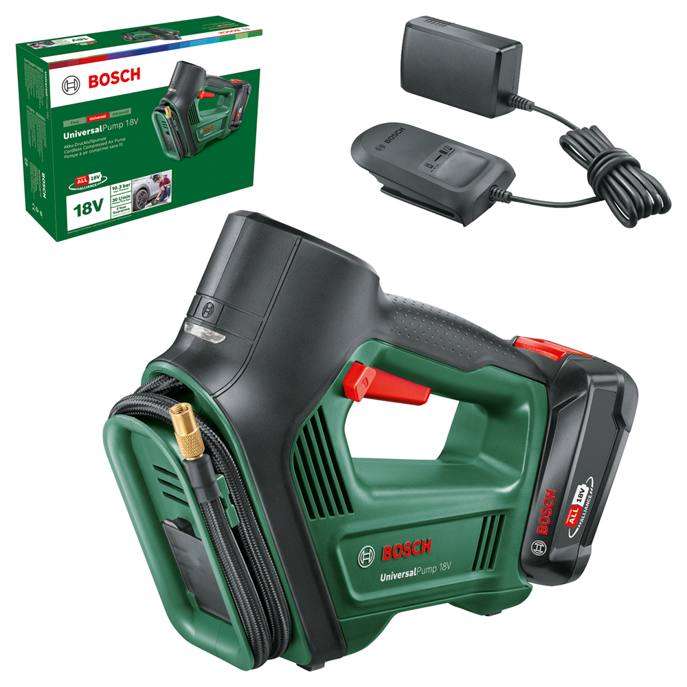 Bosch groen grs bosch universalpump 18v m accu