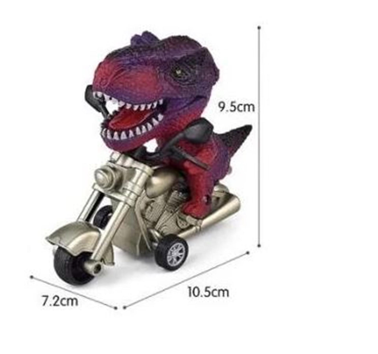 Dino op motor frictie 12cm set a 2