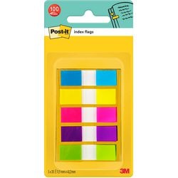 Index post-it 683-5cb 12x43mm assorted neon small 100 sheets