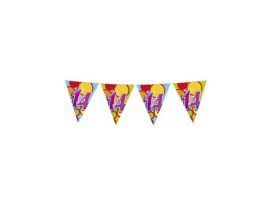 Linea bandiera Haza 10mtr personaggi 14 anni confezione da 5