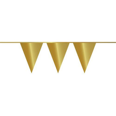 Haza vlaggenlijn metallic goud 10m