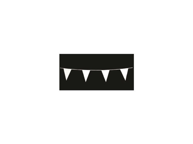 Hilo de bandera Haza 10m plástico blanco