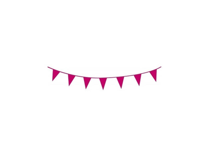 Hilo de bandera Haza 10m plástico rosa brillante