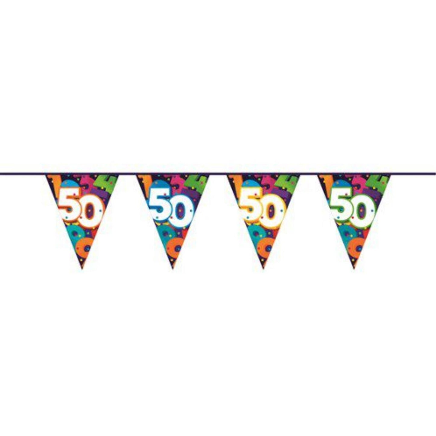 Línea bandera haza 10mtr figuras 50 años