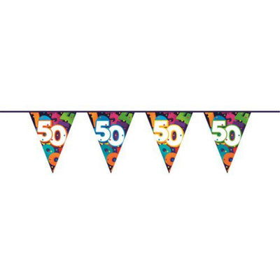 Haza vlaggenlijn 10mtr cijfers 50 jaar